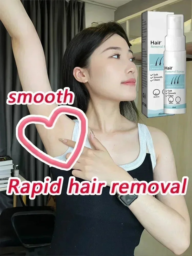 Semprotan penghilang rambut cepat penghilang rambut tanpa rasa sakit lengan ketiak kaki Depilatory permanen untuk pria wanita perawatan perbaikan