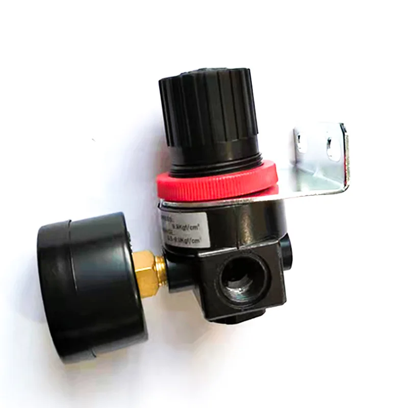 AR2000 G1/4\'\' Pneumatic Mini Air Pressure Relief Control Compressor Regulator Treatment Units Valve with Gauge Fitting Wholesale