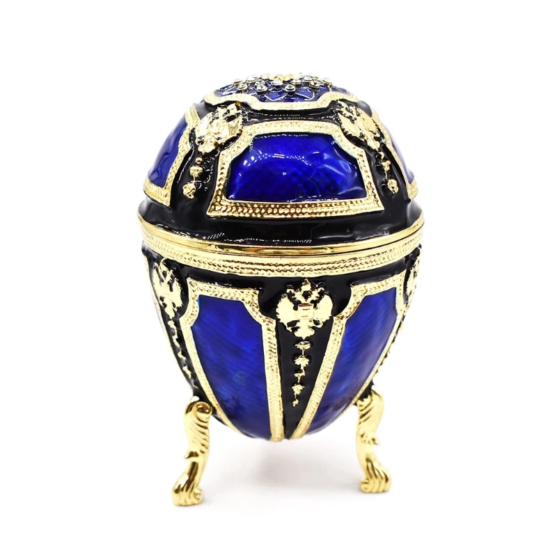 Russian Easter Egg Enamel Jewelry Home Desktop Decoration European-style Decoration Jewelry Gift for Women Men