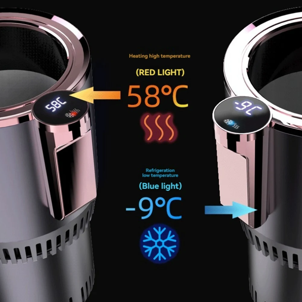 2 In 1 Smart Car Cup Warmer & Cooler Auto Mug With Cooling And Heating Functions Insulation Drink Cooler For Tumblers