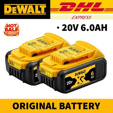 For DCB206 DeWALT Power Tool Battery 20V 6.0Ah 18650 ‌Lithium-ion Battery‌ 60V 9.0Ah DCB609 120W High Power Battery Charger Set