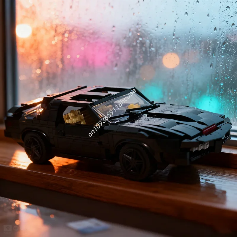 

829 деталей MOC Knight Rider KITT: Модель-конструктор для сборки, развивающая творческие способности, образовательная игрушка, рождественский подарок, детские игрушки на день рождения