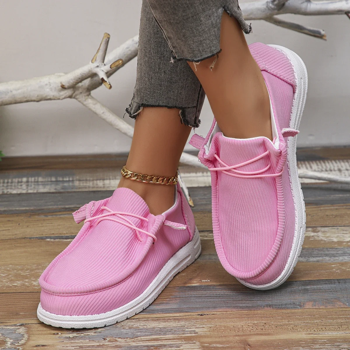 Women Sneakers 2024 Summer Casual Sneakers Women Breathable Cloth Loafers Platform Shoes Woman Designer Shoes Zapatos De Mujer