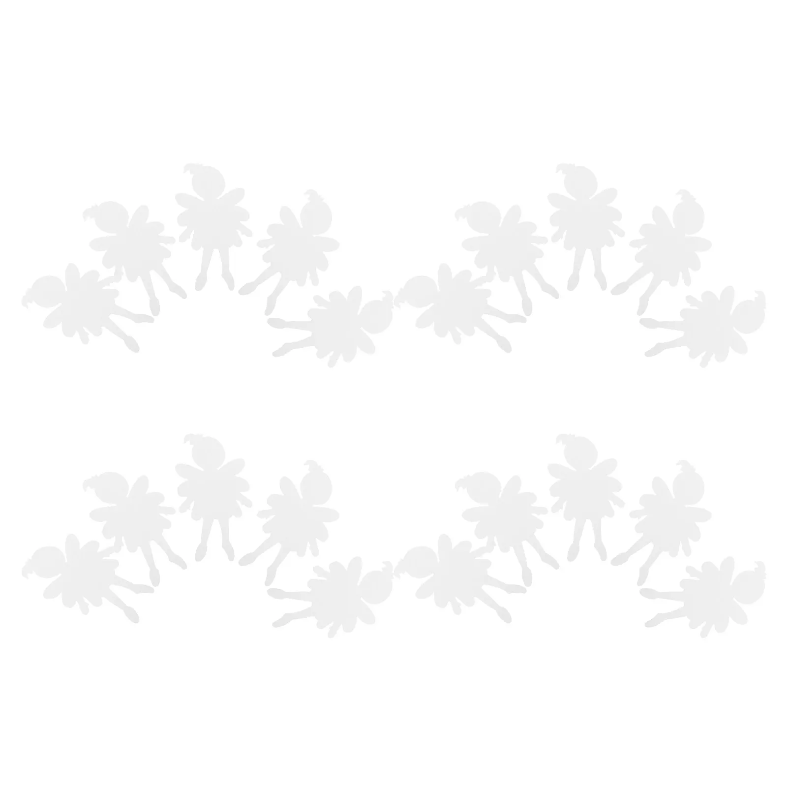 20Pcs White Cardboard Cutouts Blank Human Shapes for 's Handicrafts Art Project Cutouts Family Bonding Activities