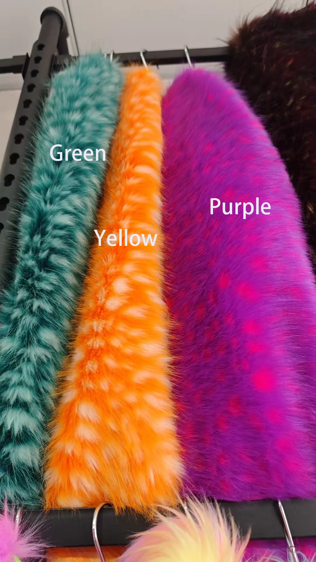 High-grade imitation fox plush fur collar background cloth  carpet material,faux fur fabric,170cm*50cm/pcs