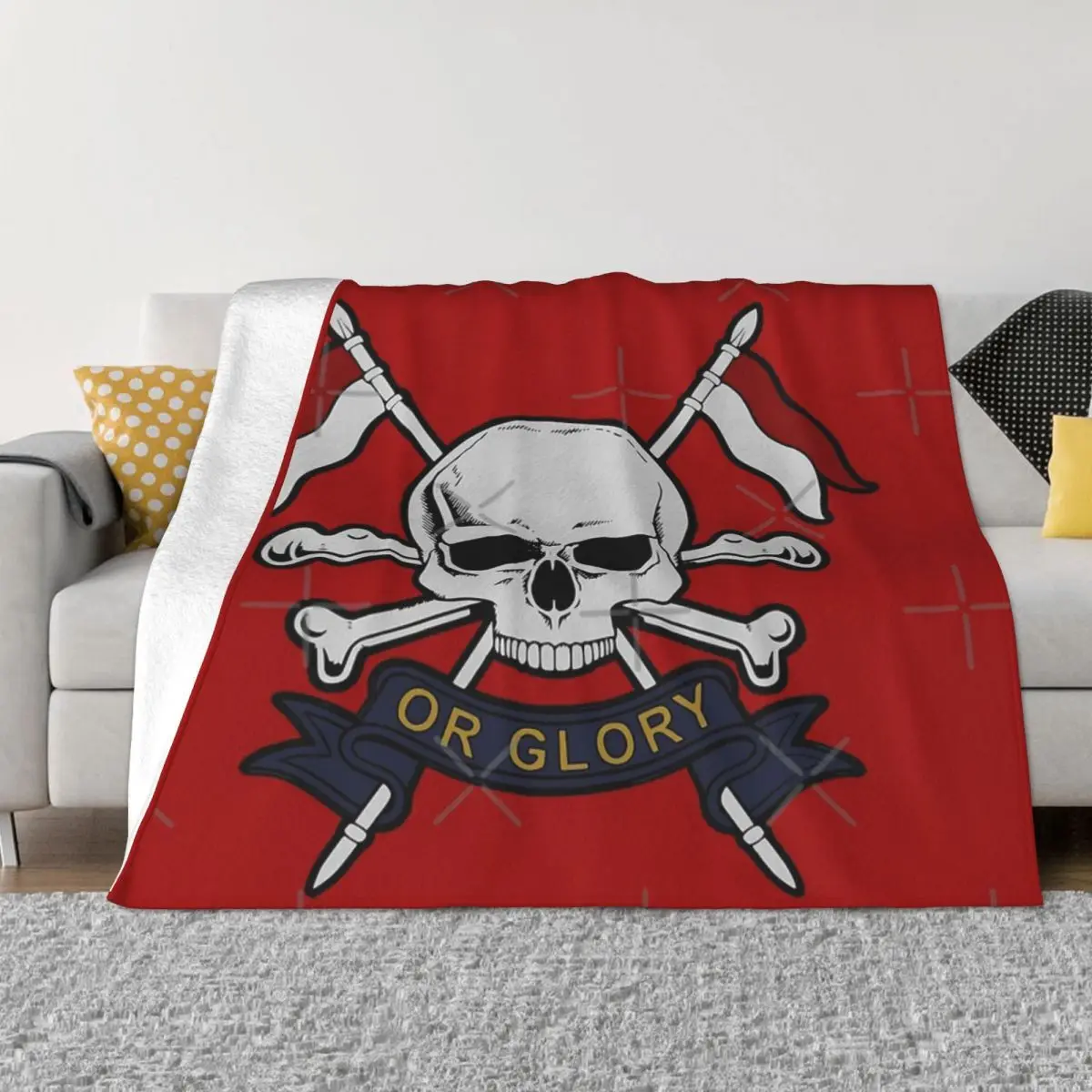 The Royal Lancers Plush Knee Blanket Quilt For Bed Thin Wadding Blanket Throw Blanket