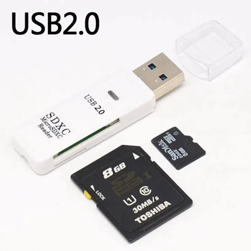 USB 3.0 Micro SD/SD Card Reader - Plug - and - Play. Dual - slot Design Allows for Easy Switching Between Cards