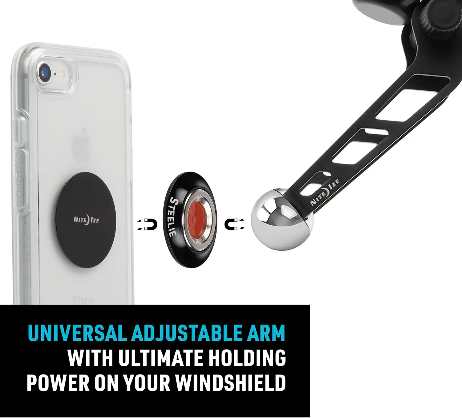 스틸리 자동차용 마그네틱 핸드폰 거치대 - 블랙