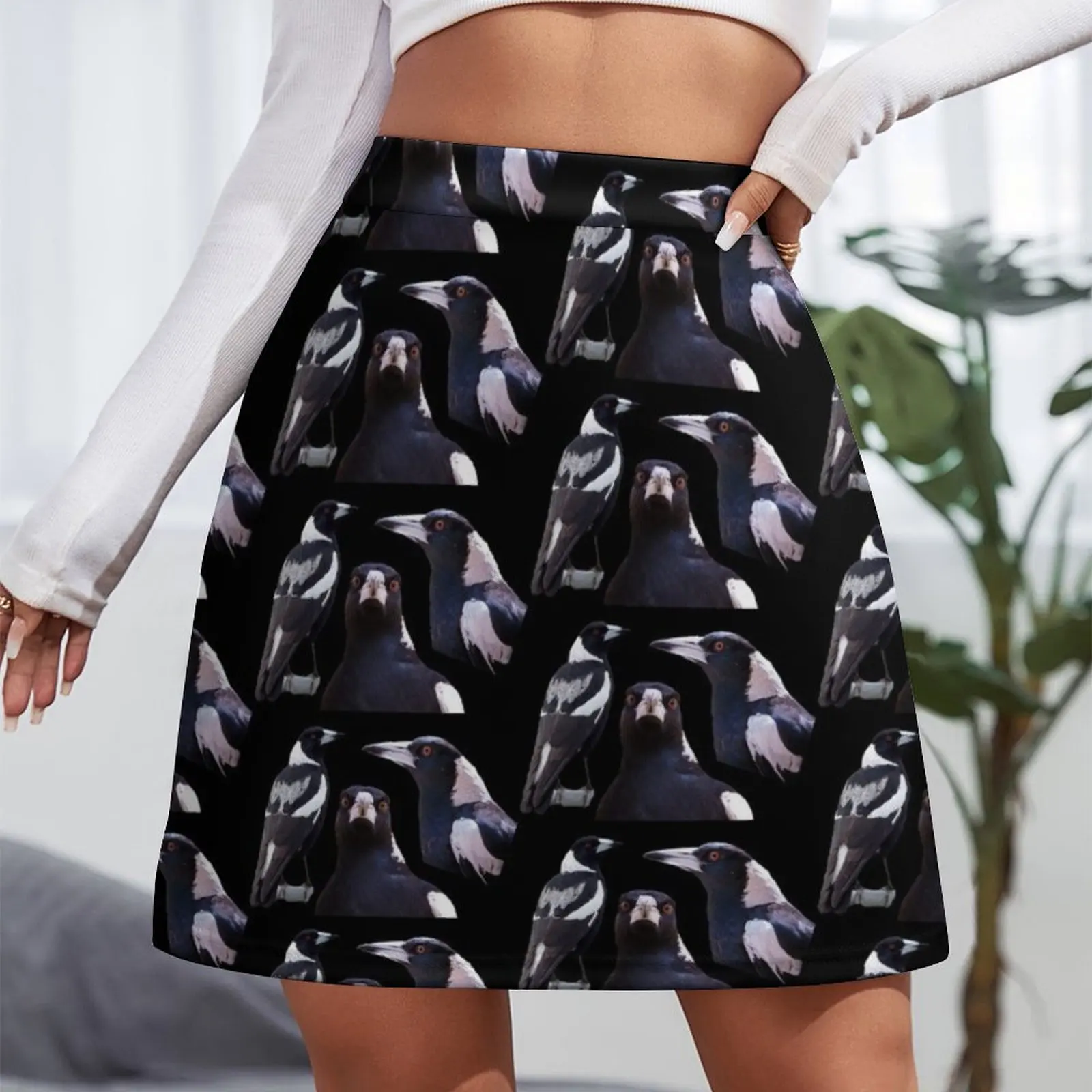 MAGPIES BLACK Mini Skirt skirt for woman fairy grunge Female skirt Woman clothing Mini