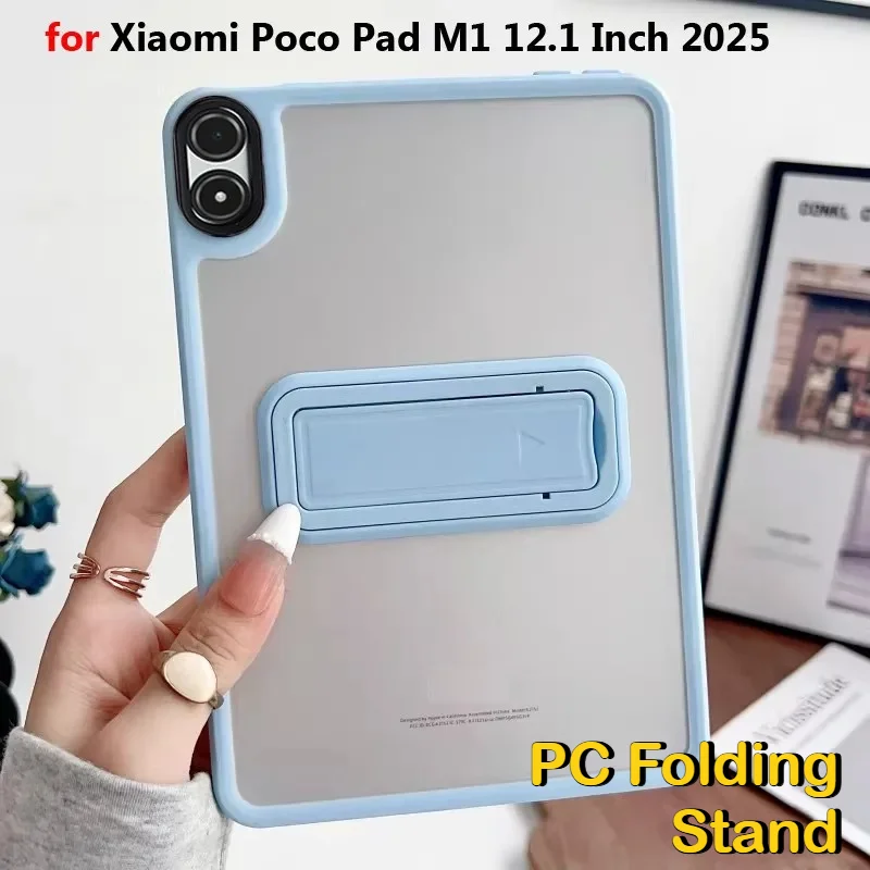 2026 Tablet-Rückseitenhülle für Xiaomi Poco Pad M1 12.1 X1 8/7 Pro 11.2 2025 Redmi K Pad 2 Pro 12.1 8.8 Acryl-Ständer Stoßfeste Abdeckung