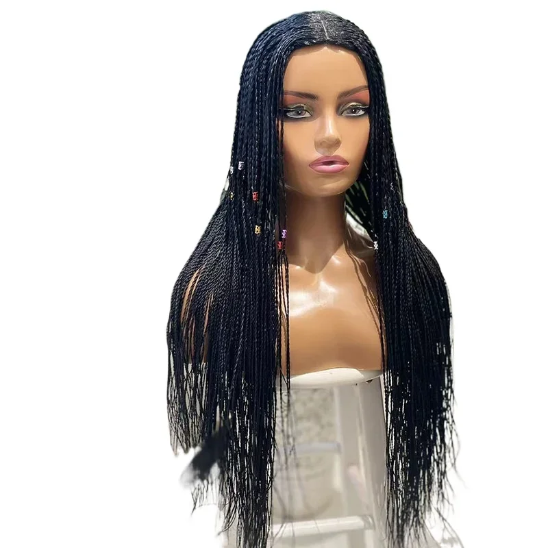 

European and American wigs, chemical fiber crochet, three-strand braids, African dreadlocks, one double braid, female wigs