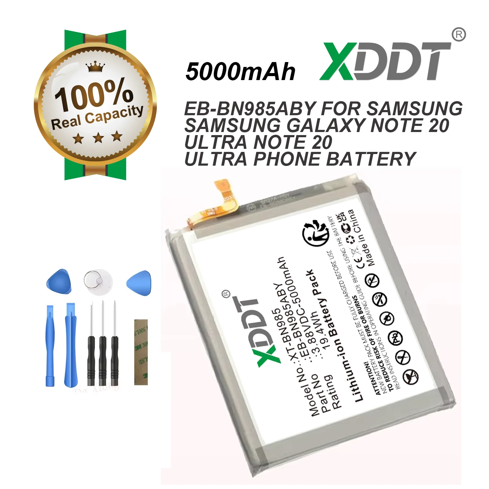 EB-BN985ABY 5000mAh Replacement Battery For SAMSUNG Galaxy Note 20 Ultra Note20 Ultra Phone Batteries+Tools