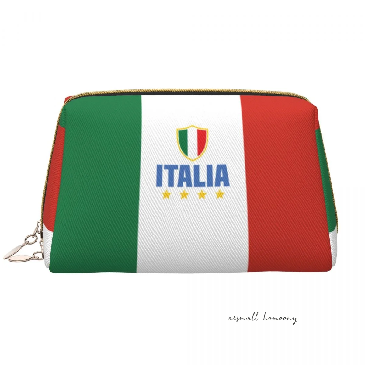 

Italy Travel Cosmetic Bag with Waterproof Lining Large Capacity Durable Corduroy