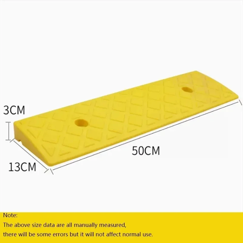 3cm High Car Access Ramp Triangle Pad Speed Reducer Durable Threshold For Automobile Motorcycle Heavy Wheelchair Rubber Wheel x1