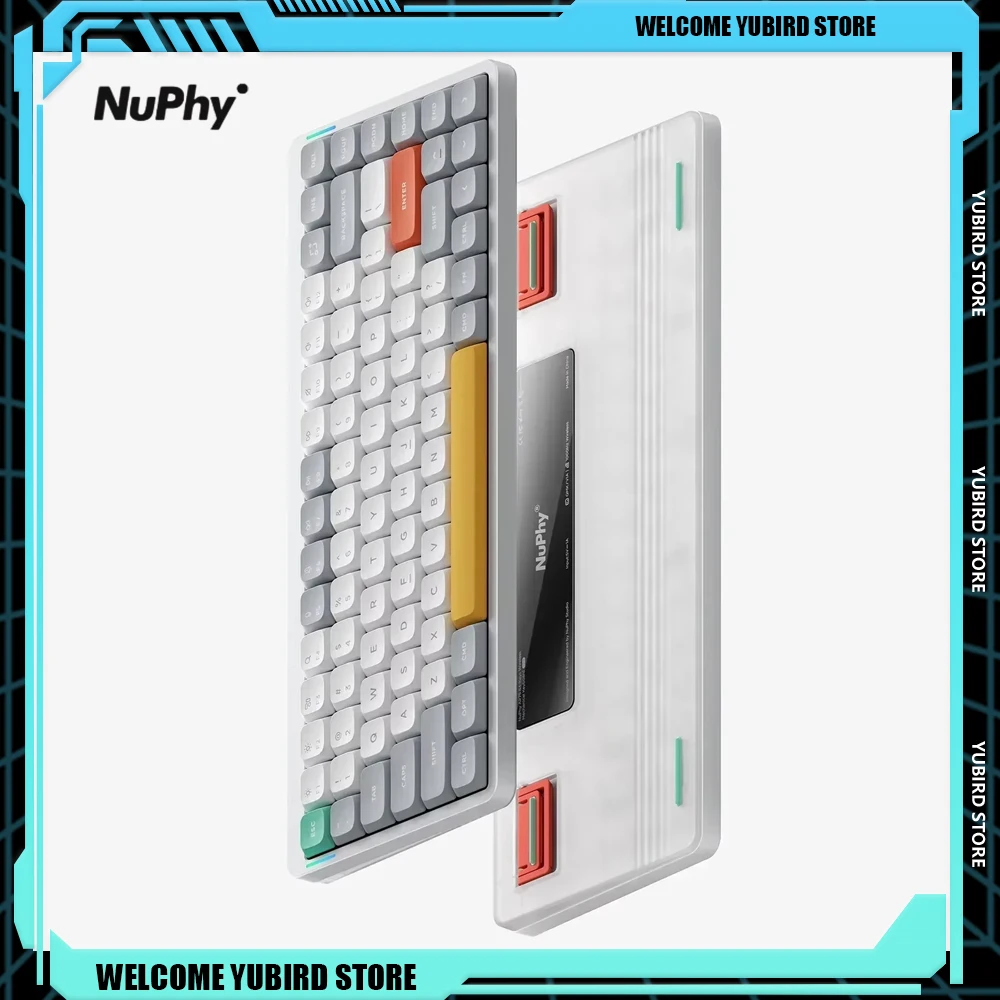 Nuphy Air75 V2 RGB Hot Swappable 2.4g Wireless Bluetooth Mechanical Keyboards Customized 84 Keys Gaming Keyboard for E-sports