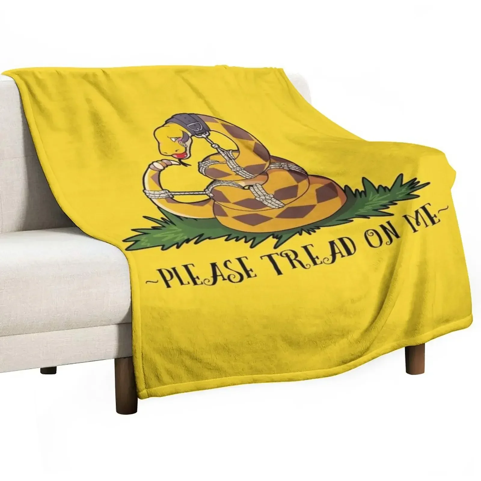 Please Tread On Me Throw Blanket Blankets Sofas Of Decoration warm winter Blankets