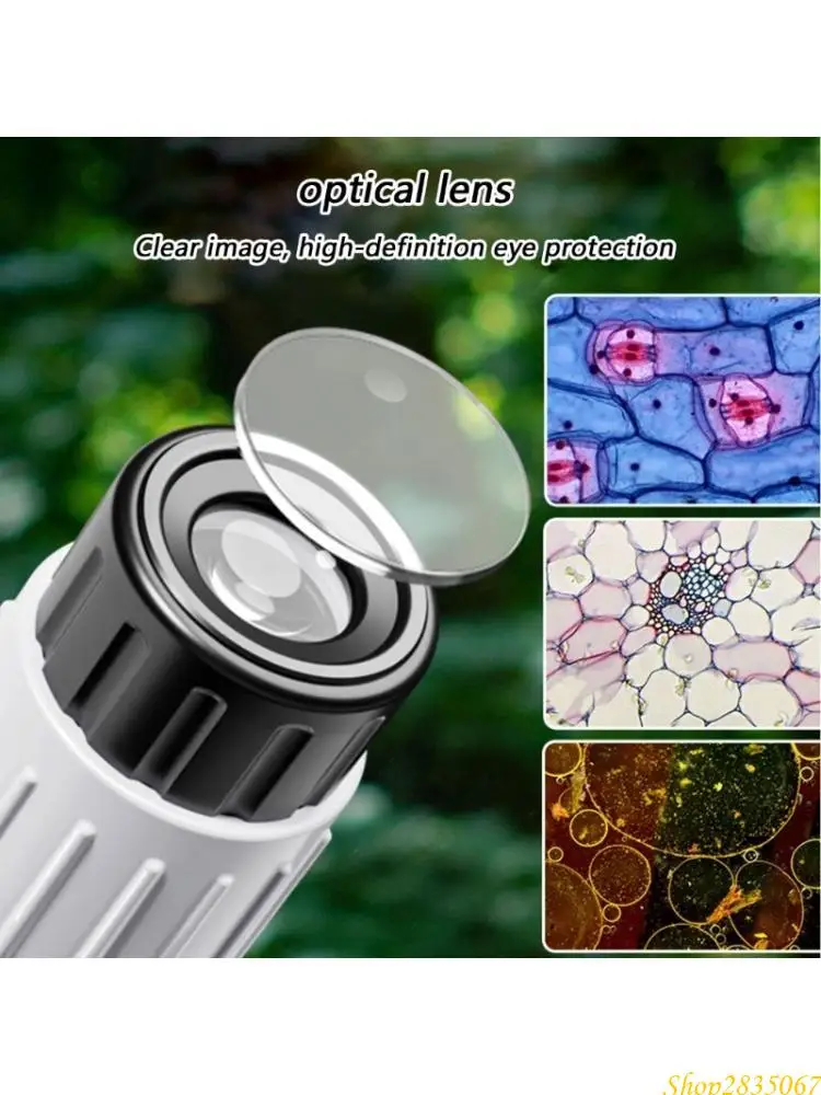 Portable Scientific Microscope 60-120X Easy Operation Lightweight Design for Students and Researcher 831F