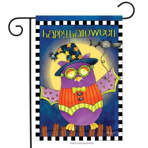 Halloween Owl Garden Flag 12.5