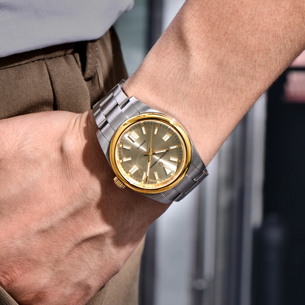 2026 New PAGANI DESIGN Men's Watches Top Luxury Gold Automatic Watch For Men Mechanical Wristwatches AR Sapphire Mirror Waterproof Luminous Sports Stainless Steel Man Gift Clock