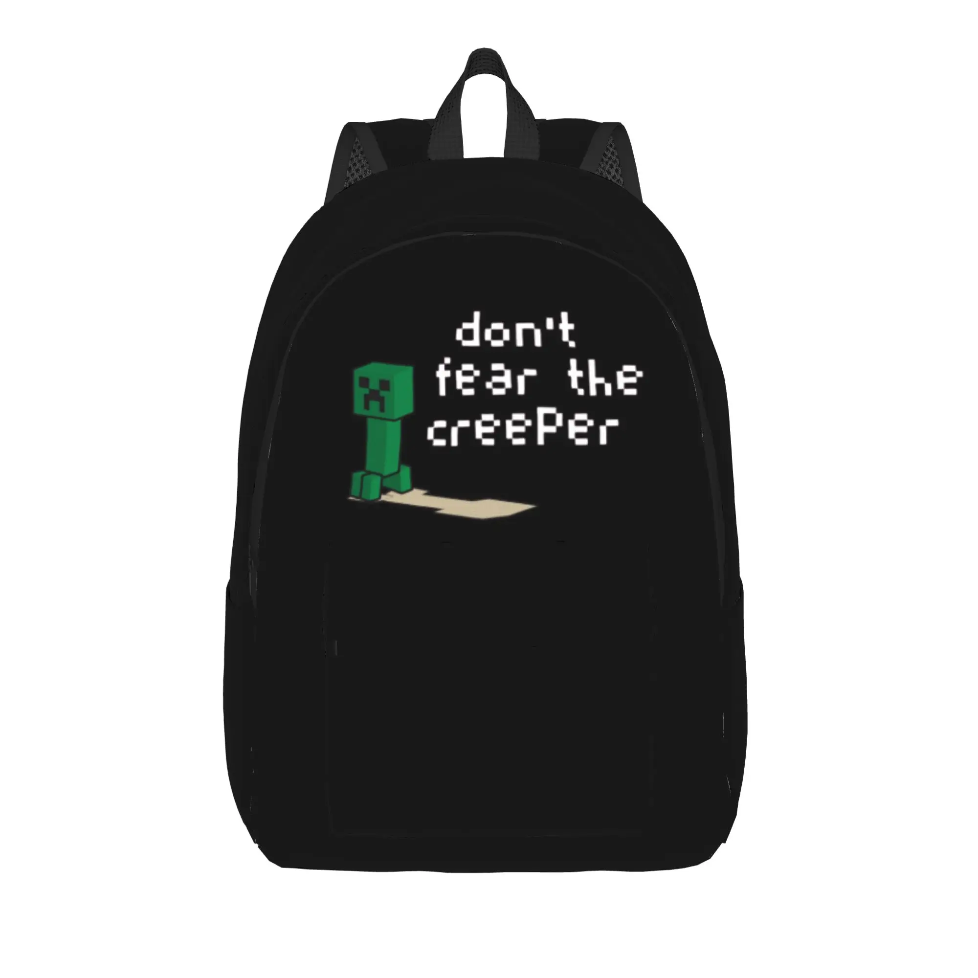 Don't Fear the Creepers Backpack for Men Women Casual High School Hiking Travel Daypack College Canvas Bags Outdoor