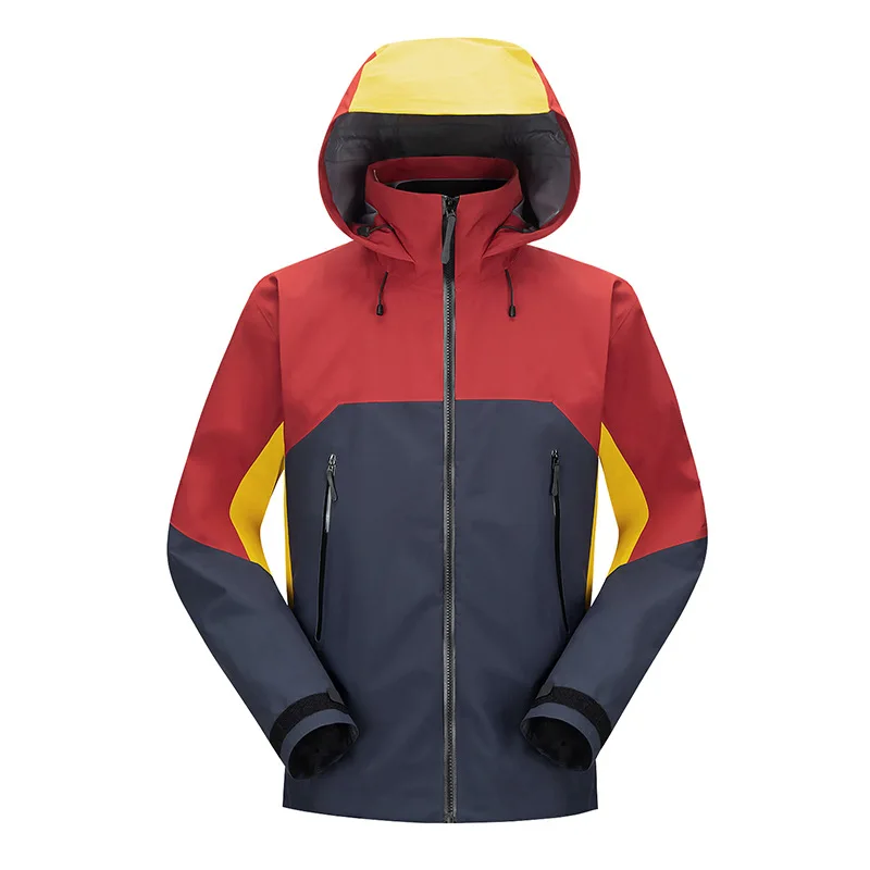 

Spring new outdoor single-layer jacket, heat-sealing gel coat, windproof waterproof mountaineering , hiking camping men women