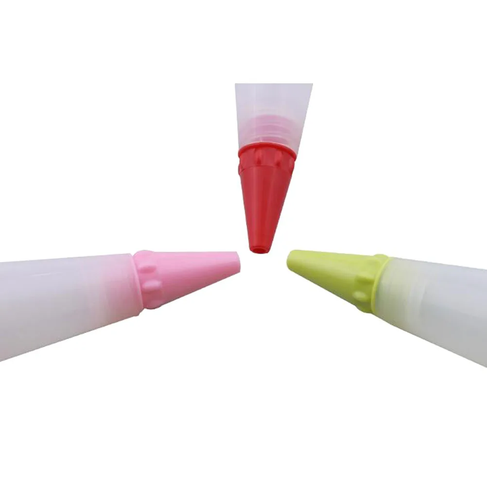 

Silicone Cream Decorating Pen Kit 3 Nozzles Baking Cake Piping Dessert Diy Chocolate Writing Squeezing Tool Home Use Pastry Pen