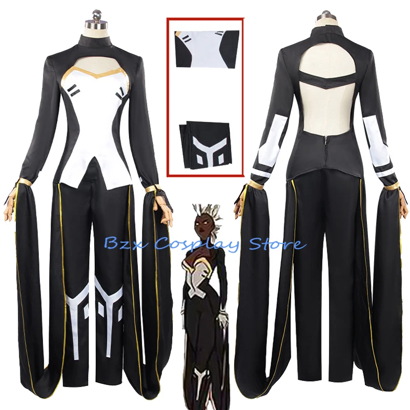 New Storm Cospaly Movie Ororo Munroe Cosplay Costume Top Pants Uniform Suit Halloween Party Outfits for Woman