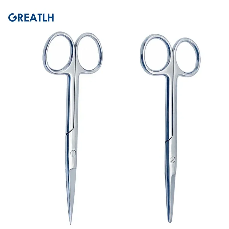 1pcs Orthopedic Surgical Scissors Straight Scissors Stainless Steel Orthopedic Veterinary Instrument Round/Point Head pet