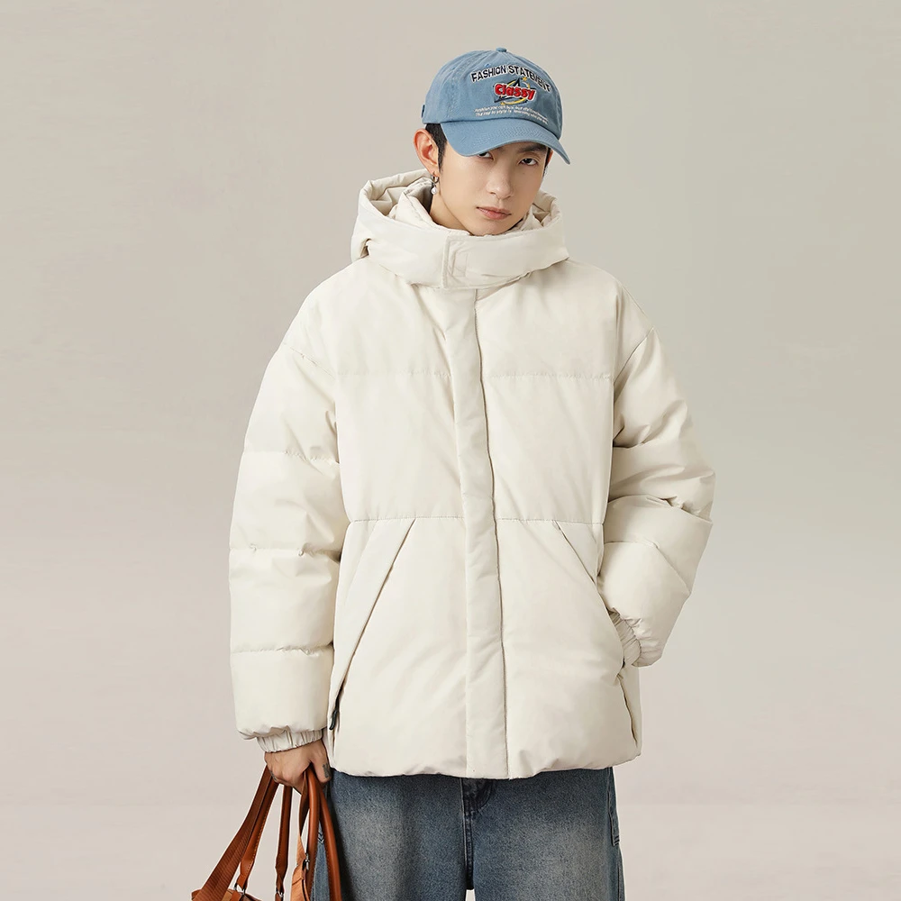 2024 Winter Warm Parkas Jacket for Men Waterproof Puffer Jacket Padded Coat Streetwear Hip Hop Men Thick Coats Men Clothes