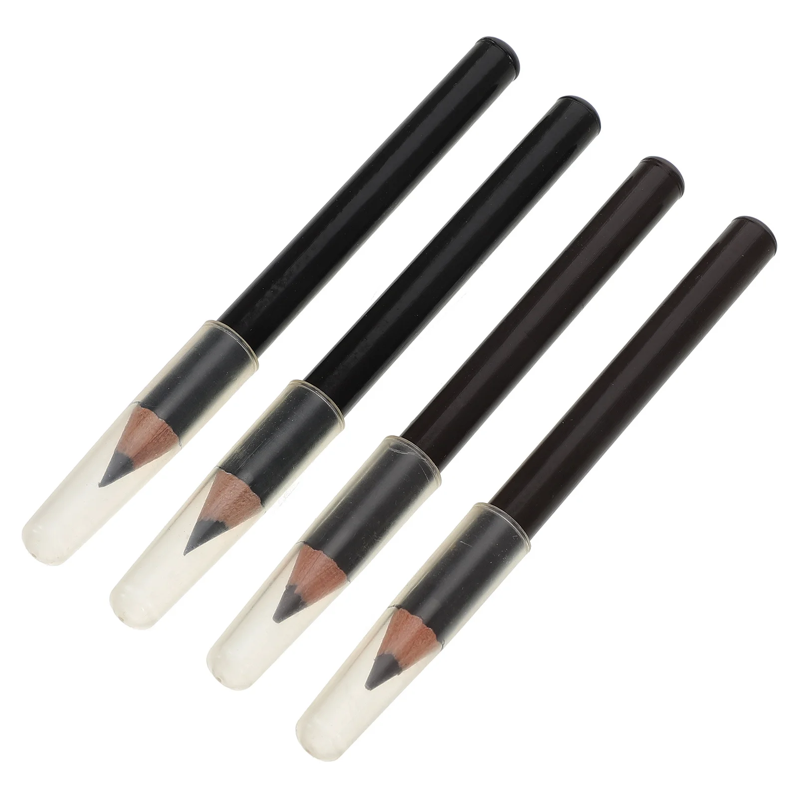 4-teiliges wasserdichtes Augenbrauenstift-Set aus Holz für Frauen, wischfest, langlebig, Augenbrauenformer-Set, tragbarer Augenbrauenfüller