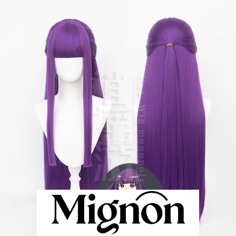 

Frieren: Beyond Journey's End Frieren Cosplay Wig Simulation Scalp Top Half Tied Long Hair Halloween Gift