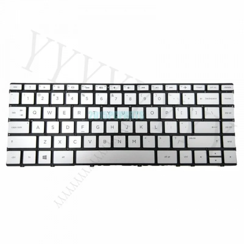 Y+New Silver for HP Envy 13-AD 13-AD100 13-AD120NR 13-AD173CL Keyboard Backlit US