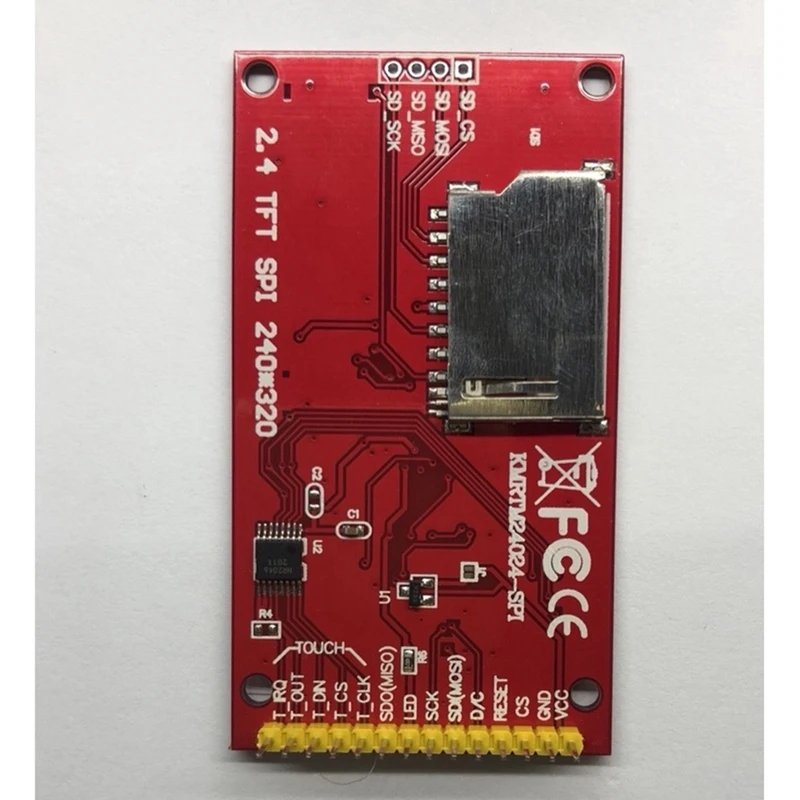 2.4 นิ้ว SPI TFT LCD หน้าจอสัมผัสที่มีสีสันโมดูล ILI9341 480X320 240X320 ไดรฟ์ทนทานติดตั้งง่าย