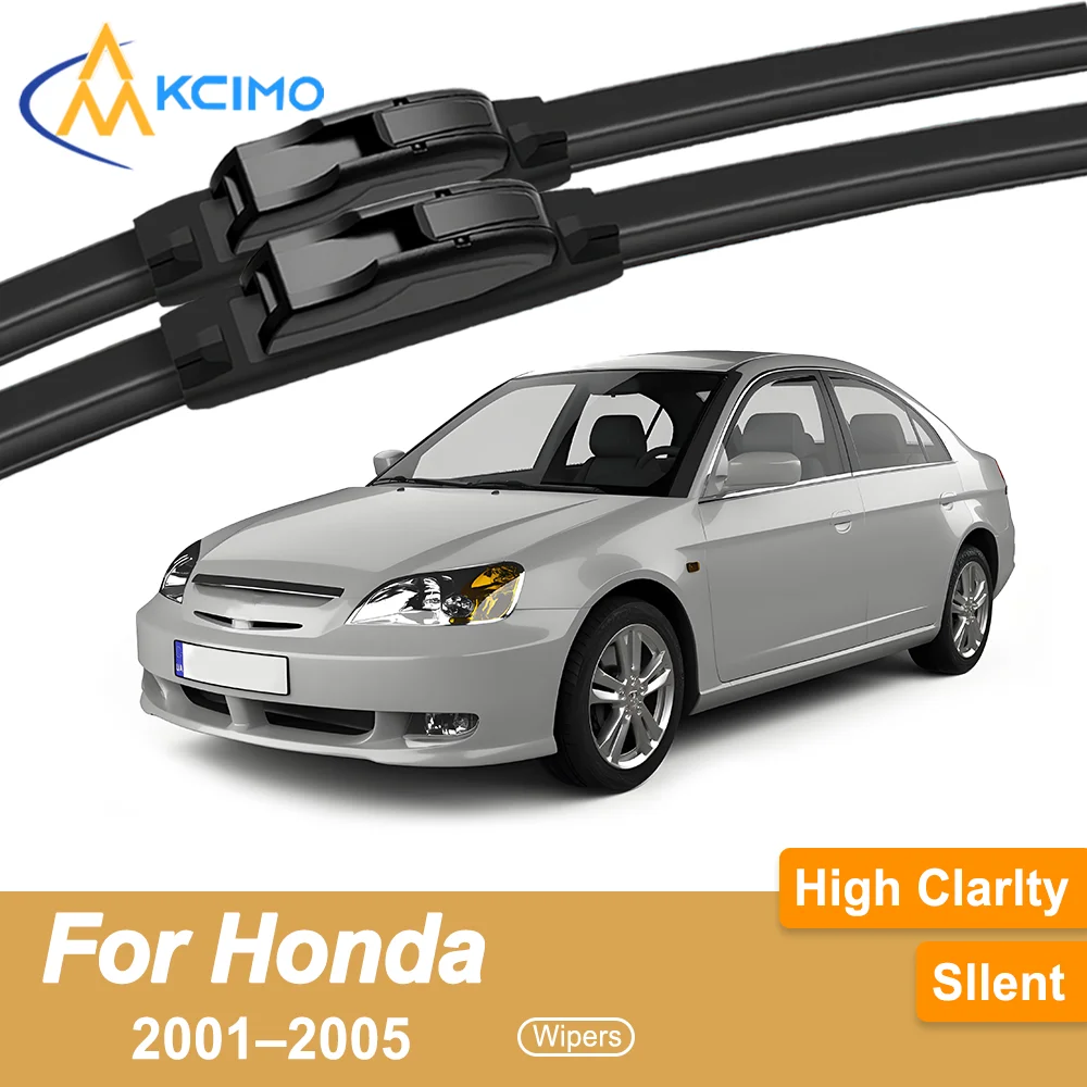 

Premium Rubber Durable Silent Windshield Wiper Blades 2pcs for Honda Civic 7 EU/ES/EP/EM 2001–2005 Front Wiper Blades Set