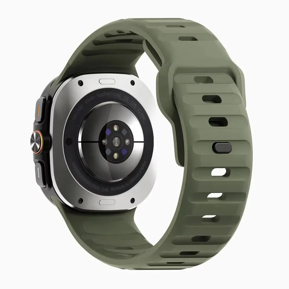 Correa deportiva de silicona sin huecos para Samsung Galaxy Watch, Correa Ultra de 47mm, pulsera de repuesto