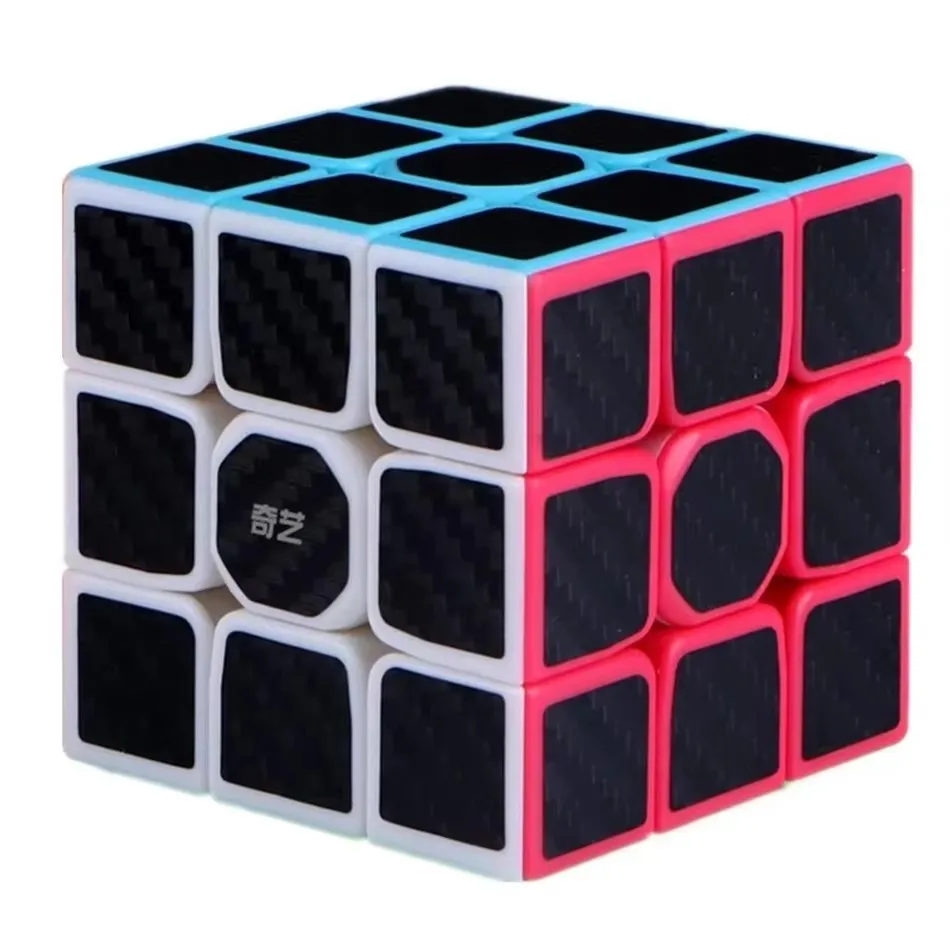Qiyi Cubo Magico In Fibra di Carbonio 2x2 3x3 4x4 5x5 Piramide Puzzle Educativo Cubo Magico Giocattoli Per I Bambini Regalo Giocattolo Cubo Magico