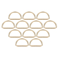 30pcs Metal D Rings Buckle Heavy Duty Opening D-Rings Clips Hooks for Crafts Hardware Bags Keyrings Straps Belts DIY Accessories