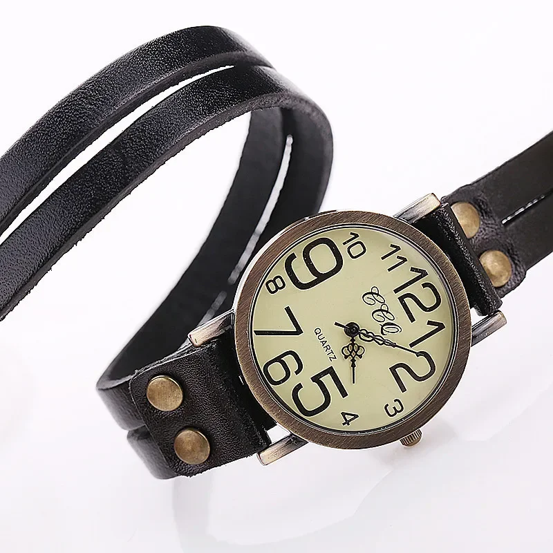 2024 Luxury Brand Women Watches Vintage Cow Leather Bracelet Watch Men Wristwatches Ladies Dress Quartz Watch Reloj Wholesales