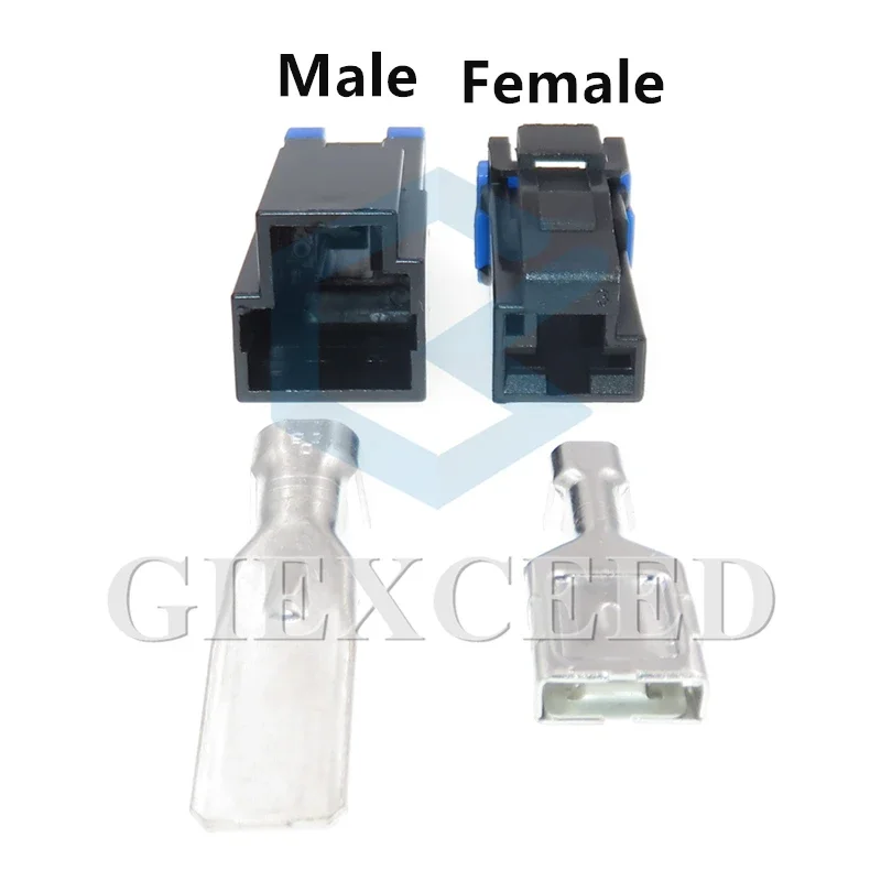 2 Sets 1 Pin AC Assembly 9.5 Series 7122-4110-30 MG623688-5 7123-4110-30 MG613689-5 Automotive High Current Horn Wiring Socket