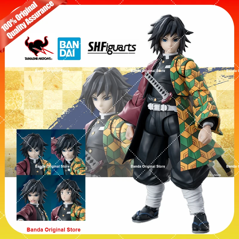 

100% Original Bandai S.H.Figuarts Shf Demon Slayer Kimetsu no Yaiba Giyu Tomioka Anime Action Collection Figures Model Toys Gift