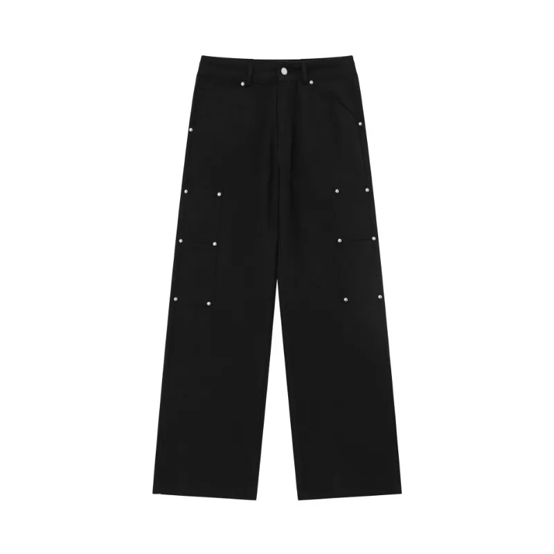 OR FL American Cleanfit Simple A Sense Of Sophistication Wide Leg 100 Cotton Women Cargo Trousers Women's Slacks Y2k Pants