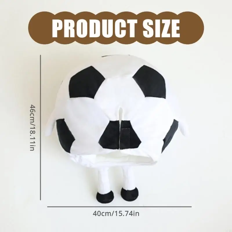 Nowatorski kapelusz piłkarski kapelusz na nakrycie głowy na grę piłkarską spotkanie sportowe