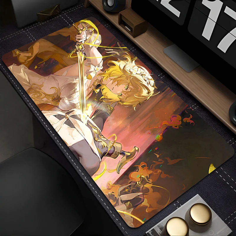 

Mousepad Gaming Mouse Pad PC Accessories Non-slip Anime Keyboard Pad Large Desk Mat Rubber Honkai Star Rail Aglaea Extended Pad