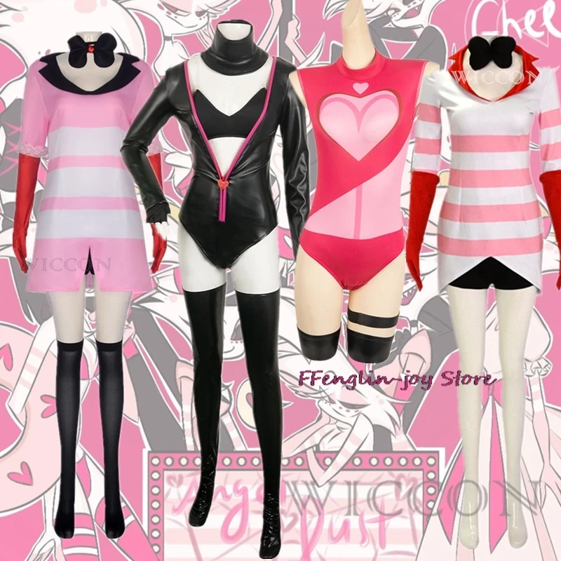 فندق الملاك الغبار تأثيري زي شخصية كرتونية فايبر ضيق الجلود رداء النساء الكبار هالوين كرنفال لعب الأدوار البدلة #1