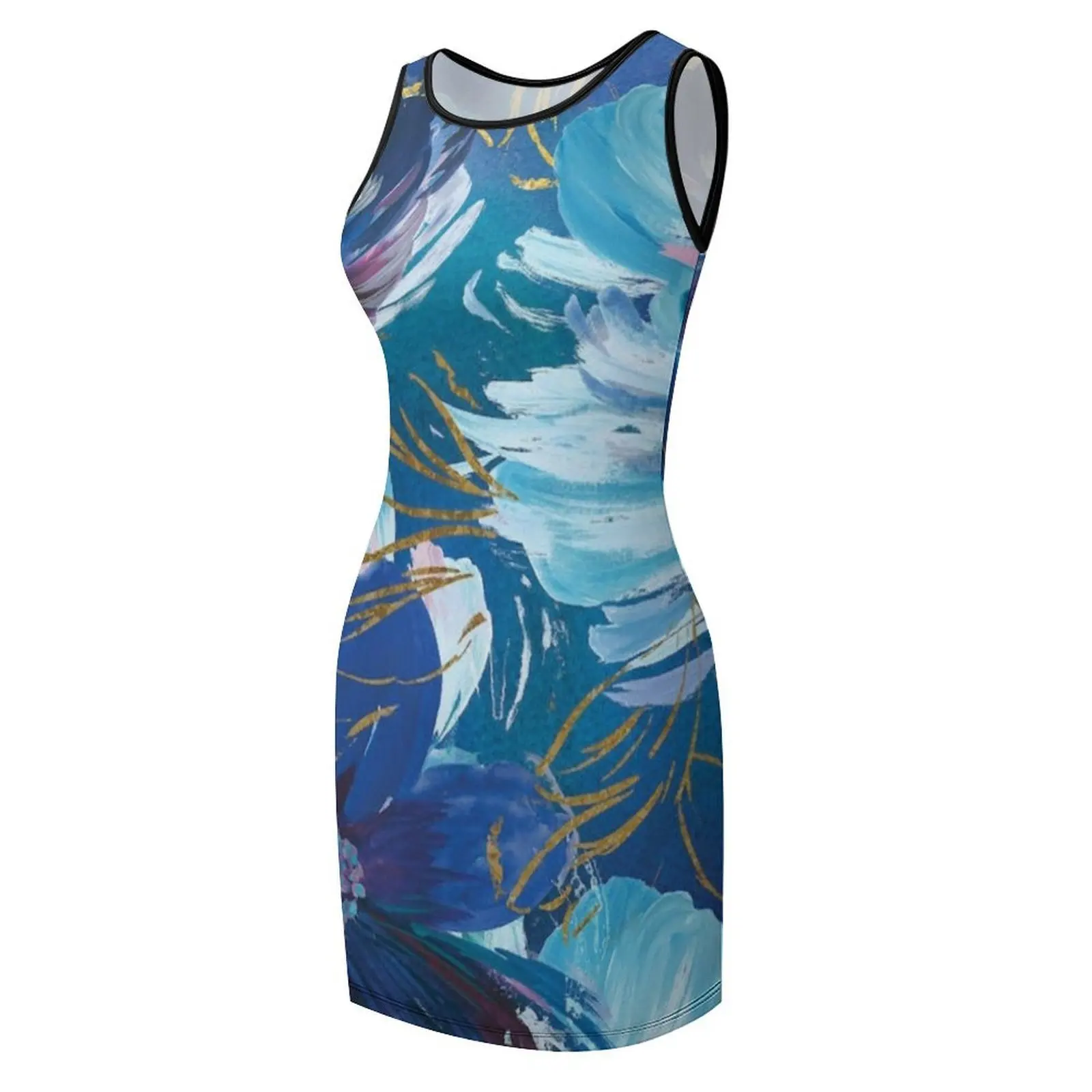 Midnight Floral Sleeveless Sundress women's clothing trend 2025 dresses korean style wedding dresses for parties