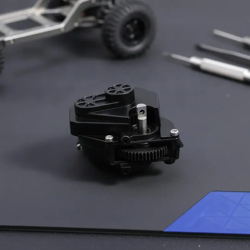 Metal RC Car Gearbox Assembly High Precision Upgrade Part for 1/24 SCX24 90081 C10 Crawler