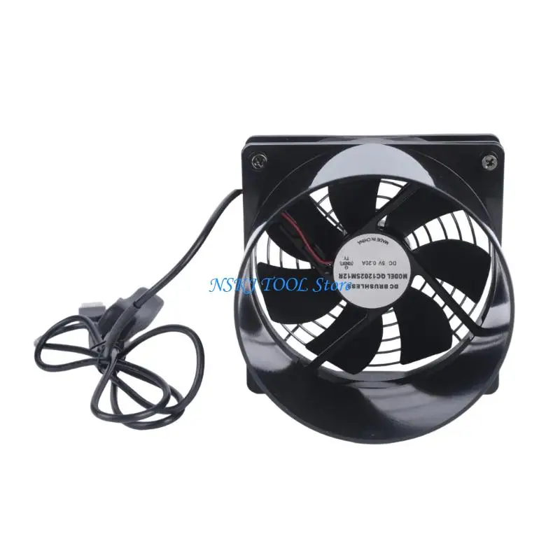 L8RC Round Outlet USB Duct Fan for Computer Cooling and Pet Habitat