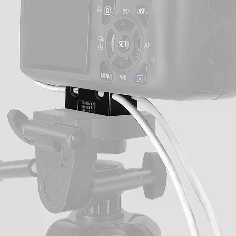 Mini Tether Camera Digital USB Cable Lock Clip Clamp Protector Mount To Camera Tripod Quick Release Plate Tethering Cable