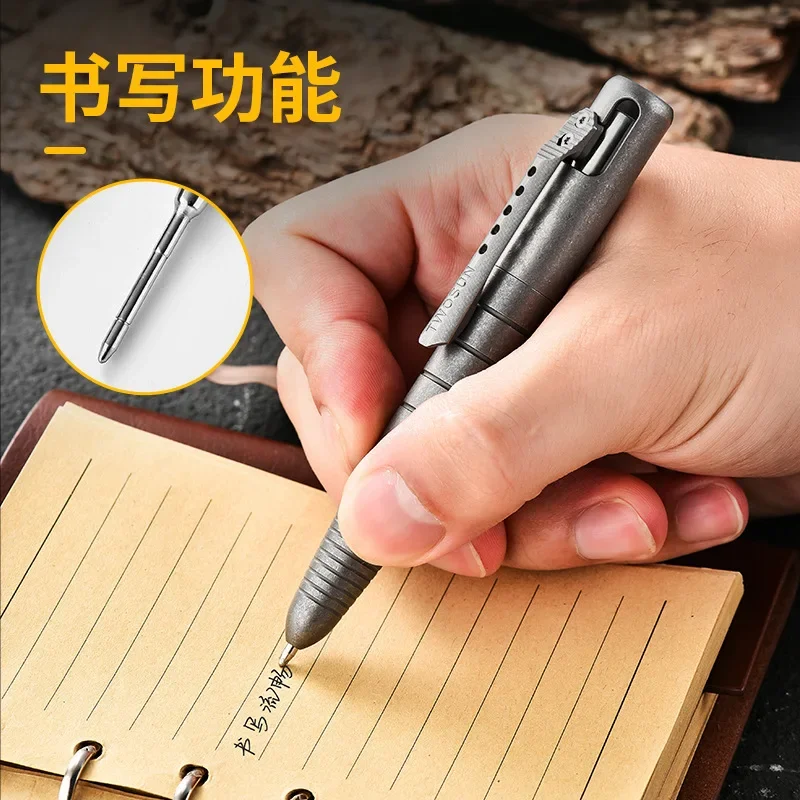 EDC Titanium Alloy Pen With Collection Writing Multi-functional Portable Outdoor EDC Tools