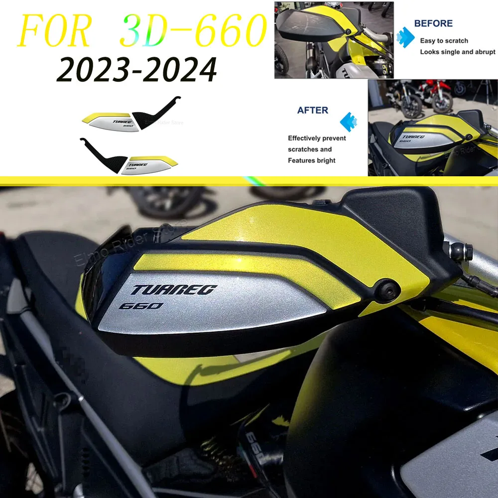 

TUAREG 660 3D Stickers Motorcycle Handguard Protections Waterproof Anti-Scratch for Aprilia TUAREG 660 2022 2023